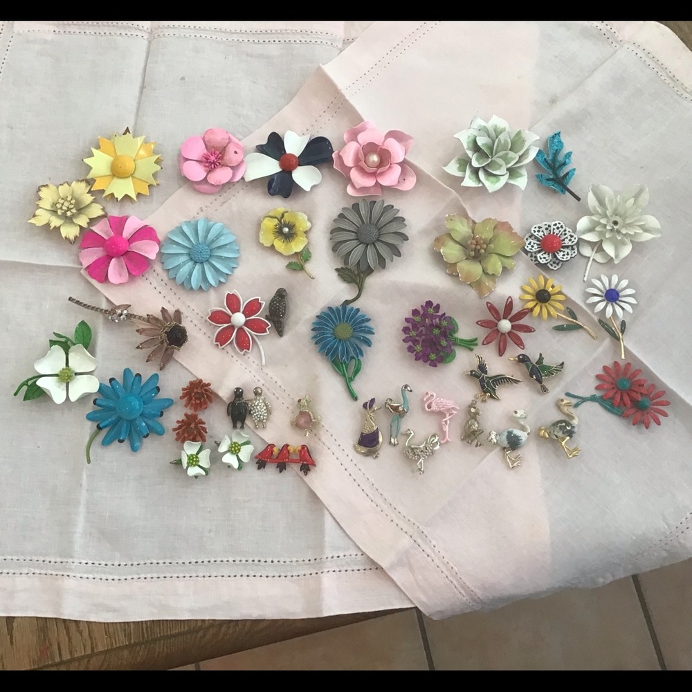Vintage Brooches and Clip On Earrings